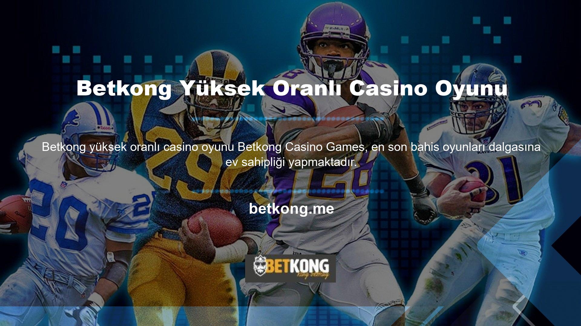 Betkong casino oyunları, çok sayıda oyuncunun bahis oynadığı oyunlardır