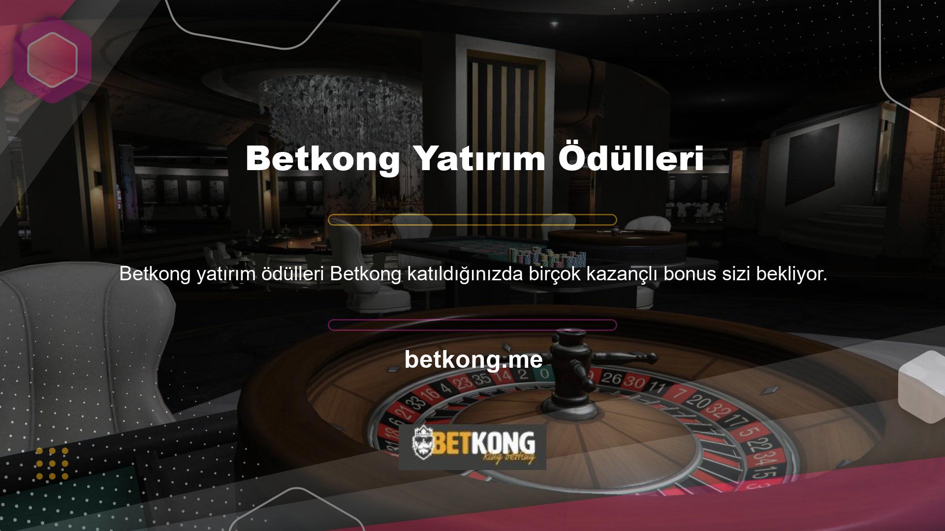 Türkiye'nin en cömert bahis şirketlerinden biri olan Betkong, en karlı bonusları ve etkinlikleri sunuyor