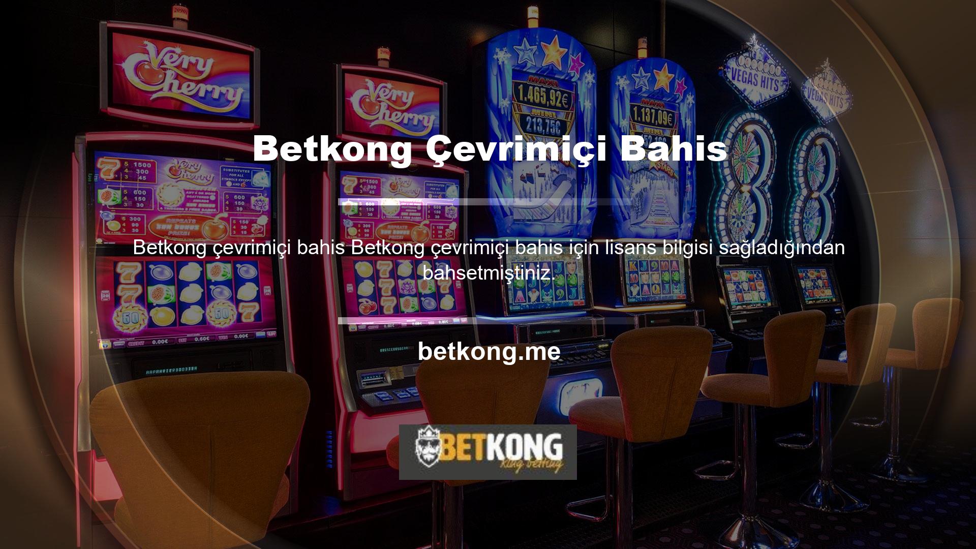 Betkong lisansı alma süreci nedir? Tüm lisanslı bahis siteleri gibi Betkong çevrimiçi casino sitesi de lisans bilgilerini hem üyelerin hem de oyuncuların giriş adreslerinde görünür hale getirir